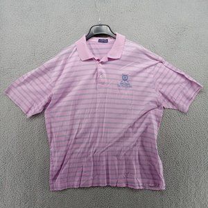 St. Andrew Links Shirt By Marbas Mens Large Pink Stripe‎ 2005 Open Old Course